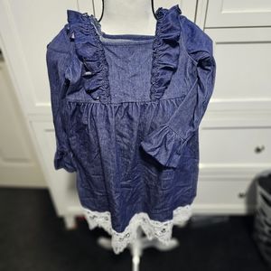 Girls denim like dress